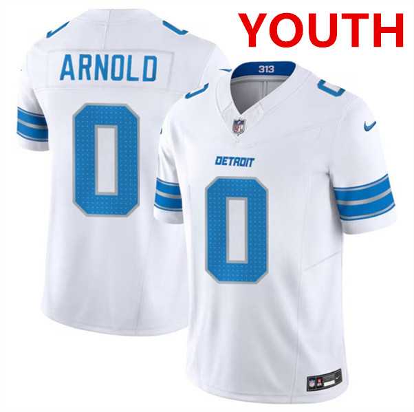 Youth Detroit Lions #0 Terrion Arnold White 2024 Draft F.U.S.E. Vapor Untouchable Limited Football Stitched Jersey Dzhi->women nfl jersey->Women Jersey